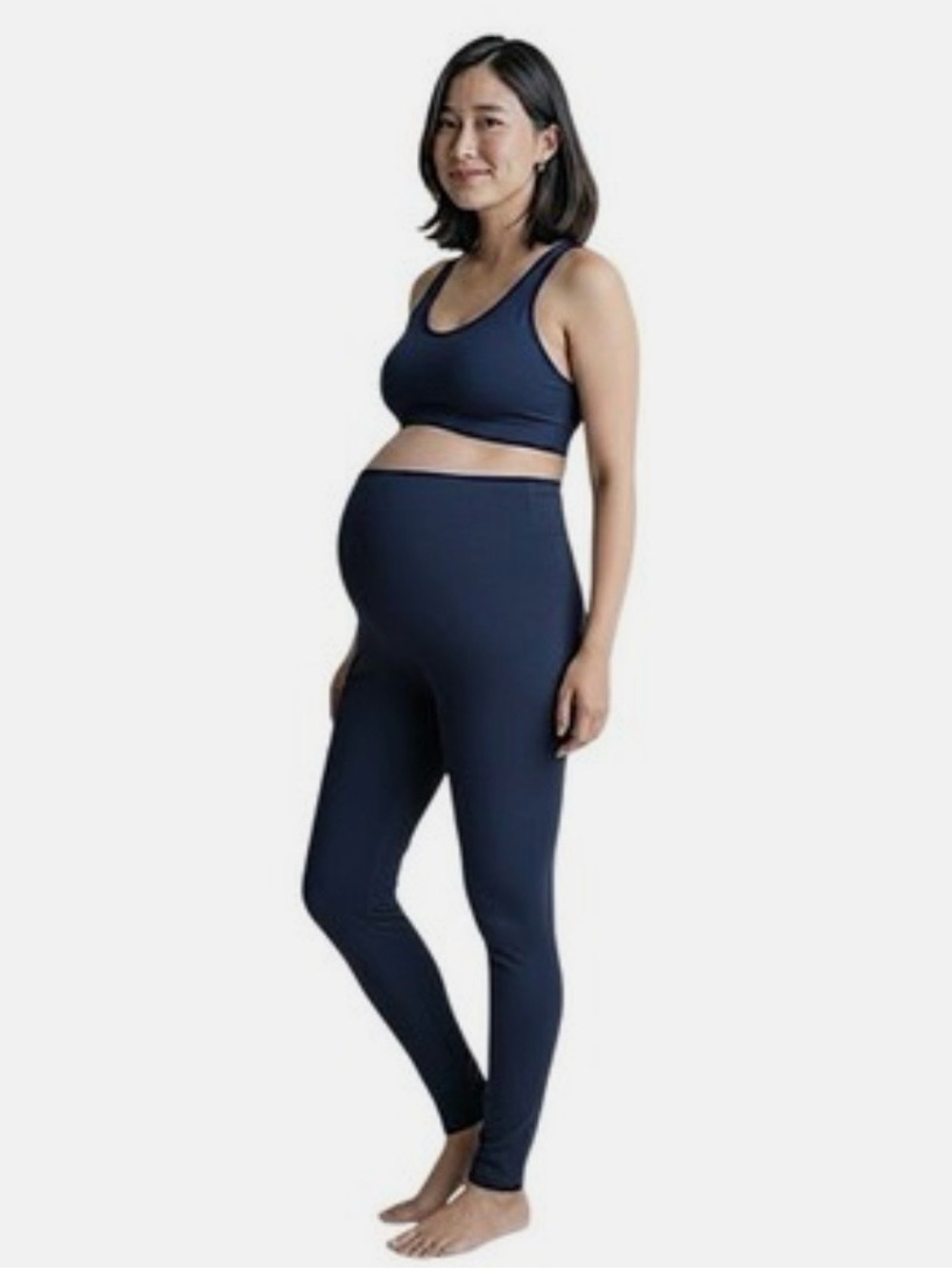Seraphine Maternity 2 pk High-Waist Leggings in Black